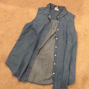 Button up denim shirt